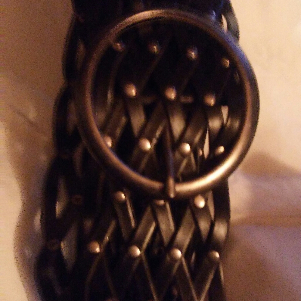 Black studded belt